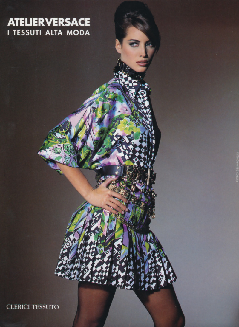 Christy Turlington featured in  the Atelier Versace advertisement for Autumn/Winter 1991