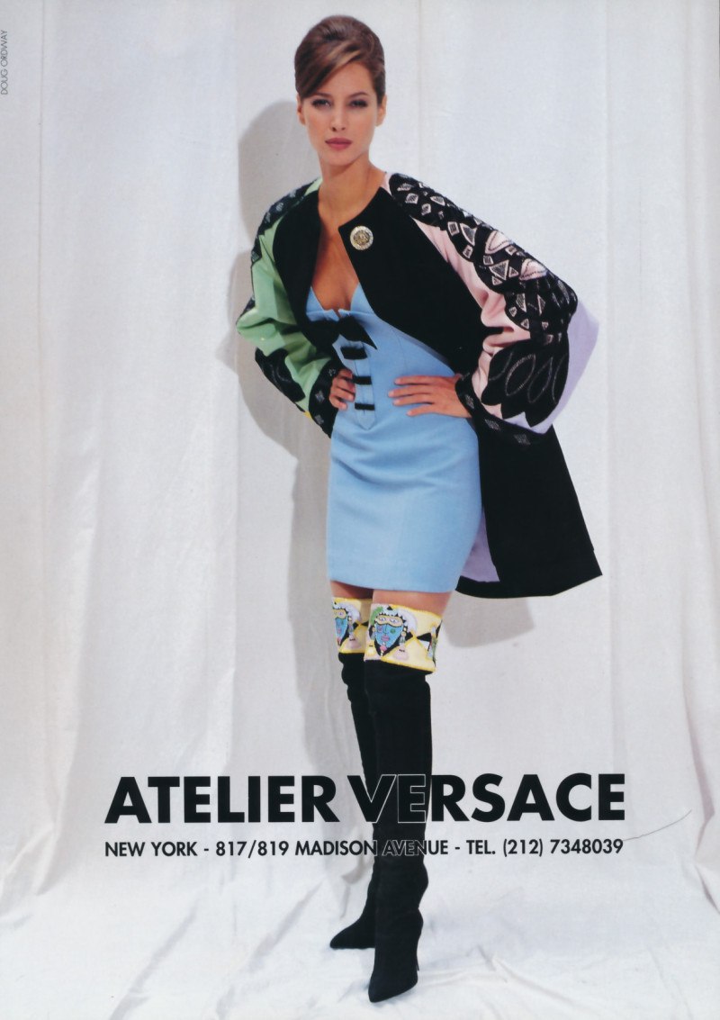 Christy Turlington featured in  the Atelier Versace advertisement for Autumn/Winter 1991