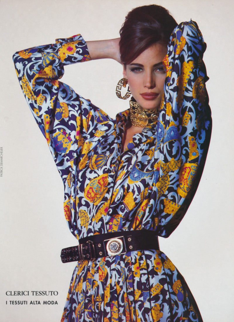 Christy Turlington featured in  the Atelier Versace advertisement for Autumn/Winter 1991