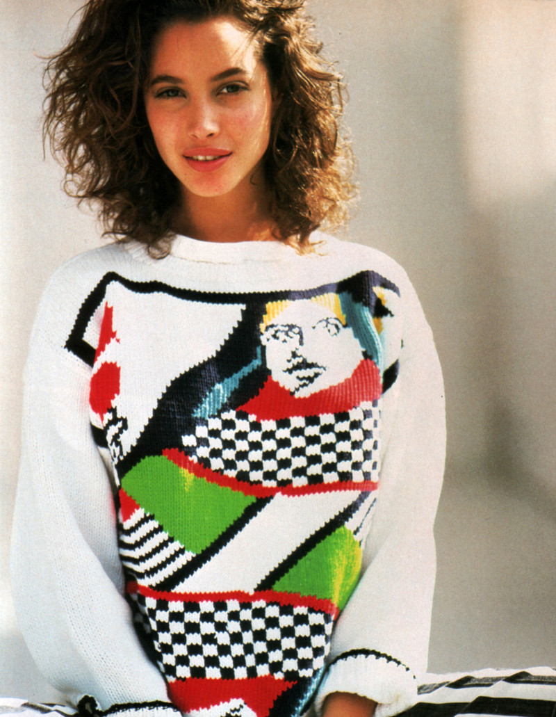 Christy Turlington featured in  the Perry Ellis advertisement for Autumn/Winter 1991