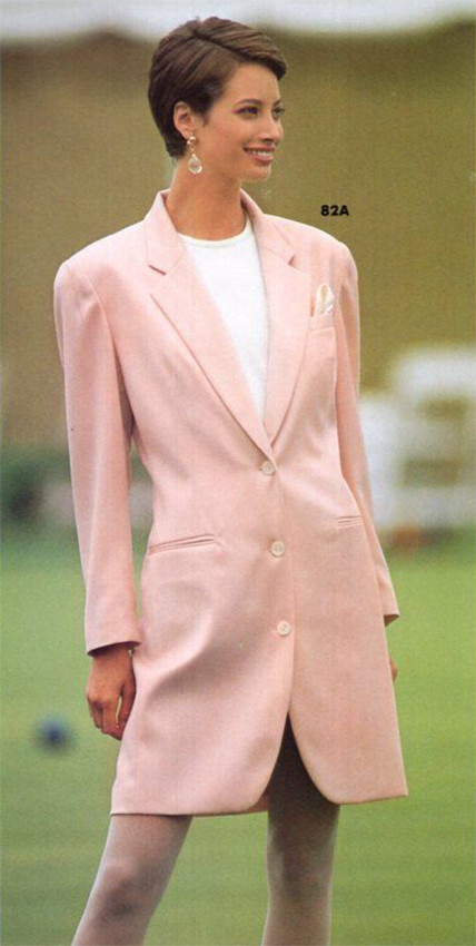 Christy Turlington featured in  the Neiman Marcus advertisement for Pre-Spring 1991