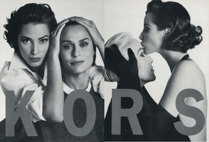 Christy Turlington featured in  the Kors Michael Kors advertisement for Autumn/Winter 1991