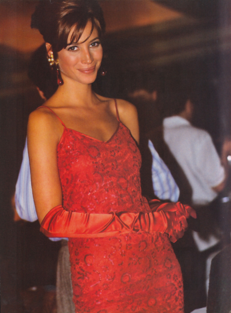 Christy Turlington featured in  the Max Mara advertisement for Autumn/Winter 1991