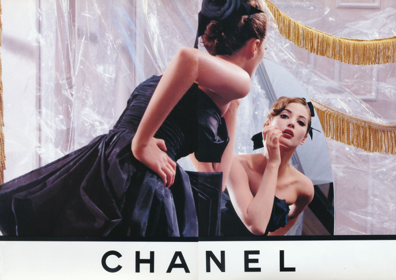 Christy Turlington featured in  the Chanel Haute Couture advertisement for Autumn/Winter 1991