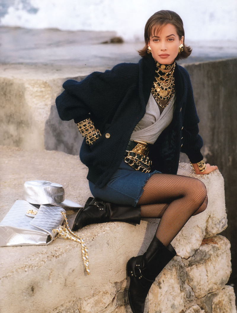 Christy Turlington featured in  the Chanel catalogue for Autumn/Winter 1991