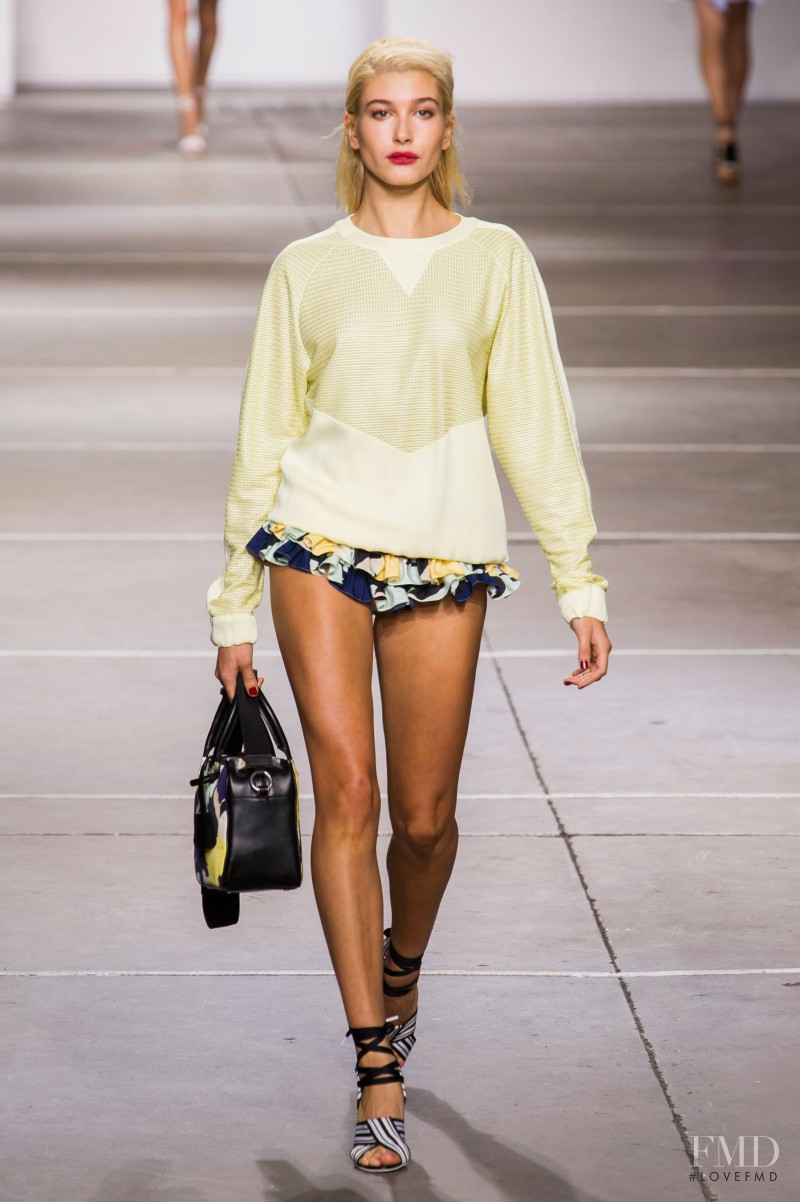Hailey Baldwin Bieber featured in  the Topshop fashion show for Spring/Summer 2015