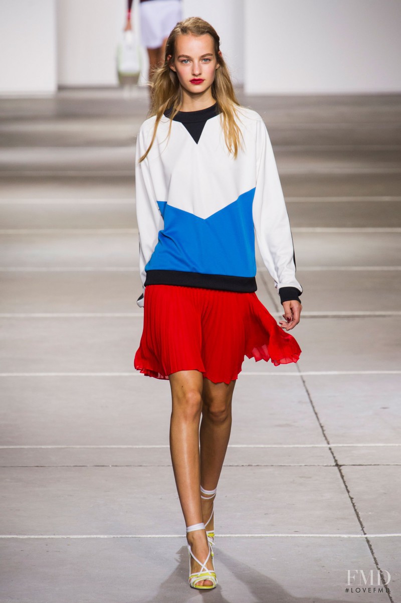 Maartje Verhoef featured in  the Topshop fashion show for Spring/Summer 2015