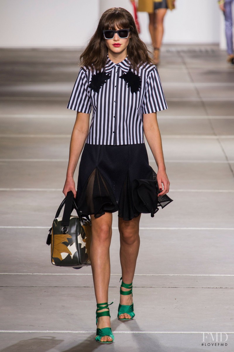 Misha Hart featured in  the Topshop fashion show for Spring/Summer 2015