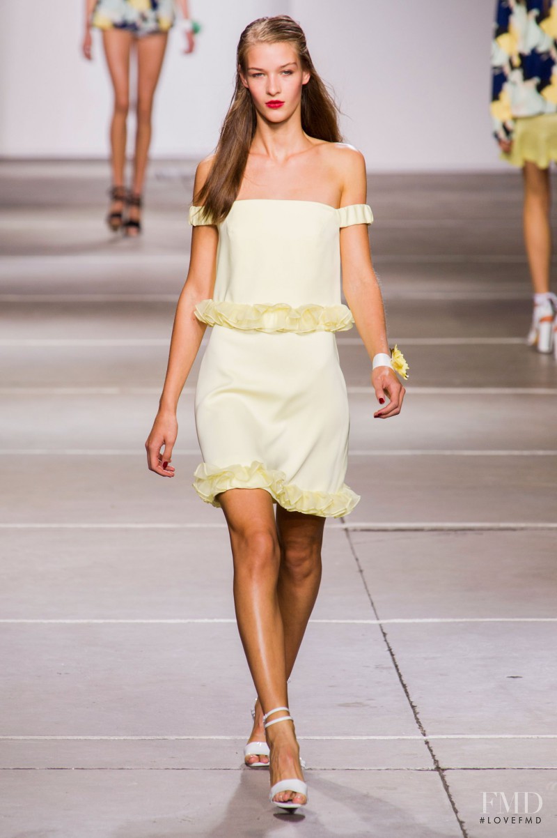 Elena Bartels featured in  the Topshop fashion show for Spring/Summer 2015