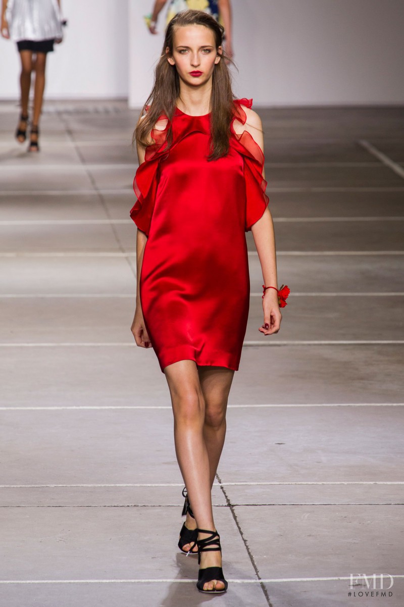 Waleska Gorczevski featured in  the Topshop fashion show for Spring/Summer 2015