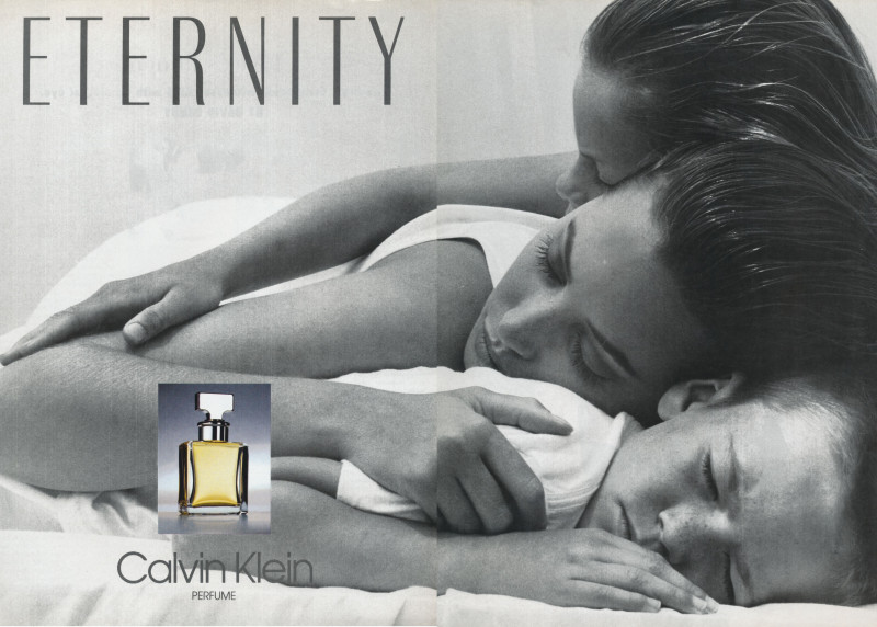 Christy Turlington featured in  the Calvin Klein Fragrance Eternity advertisement for Spring/Summer 1991