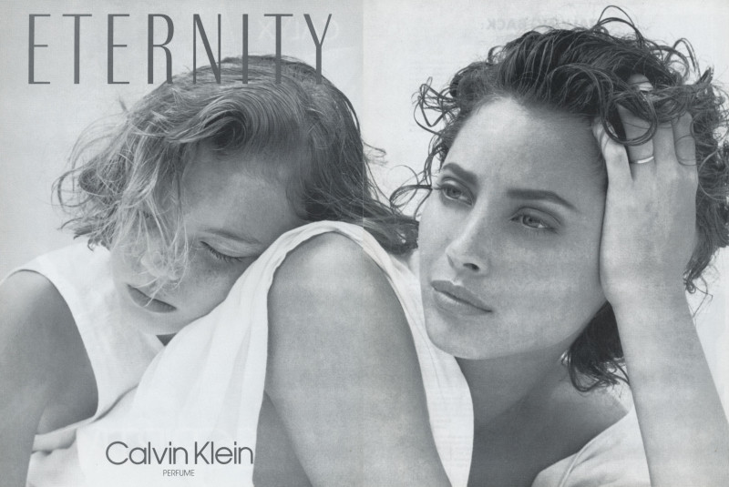 Christy Turlington featured in  the Calvin Klein Fragrance Eternity advertisement for Spring/Summer 1991