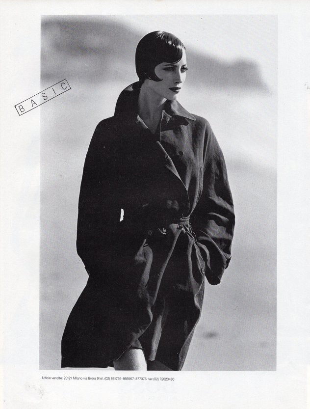 Christy Turlington featured in  the Aspesi advertisement for Spring/Summer 1991