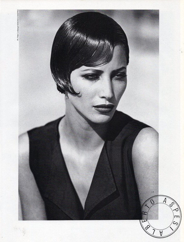 Christy Turlington featured in  the Aspesi advertisement for Spring/Summer 1991