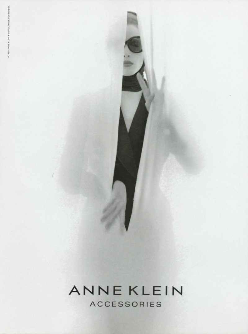 Christy Turlington featured in  the Anne Klein advertisement for Spring/Summer 1992