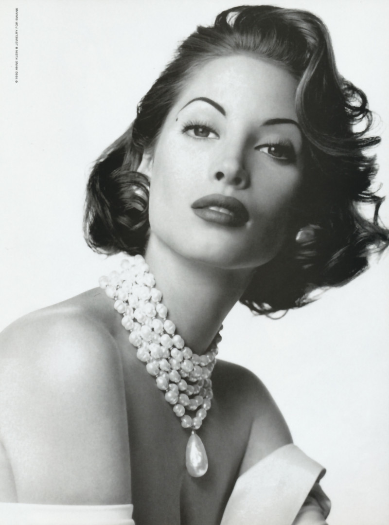 Christy Turlington featured in  the Anne Klein advertisement for Spring/Summer 1992