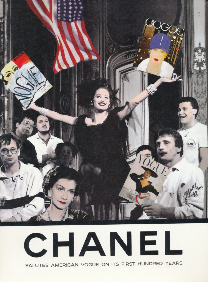 Christy Turlington featured in  the Chanel advertisement for Autumn/Winter 1992