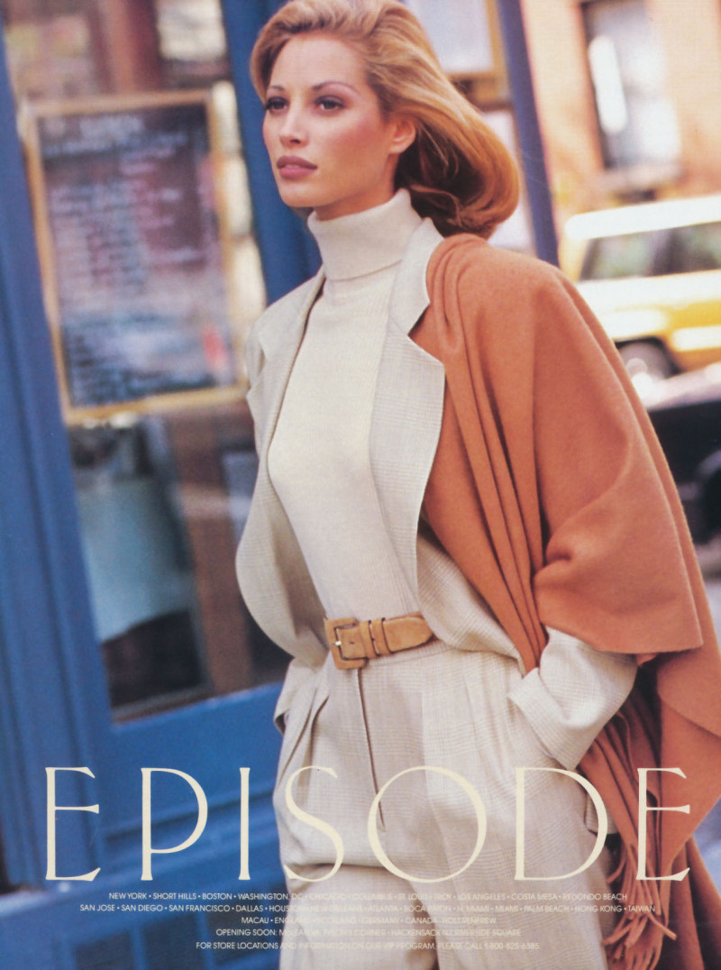 Christy Turlington featured in  the Episode advertisement for Autumn/Winter 1992