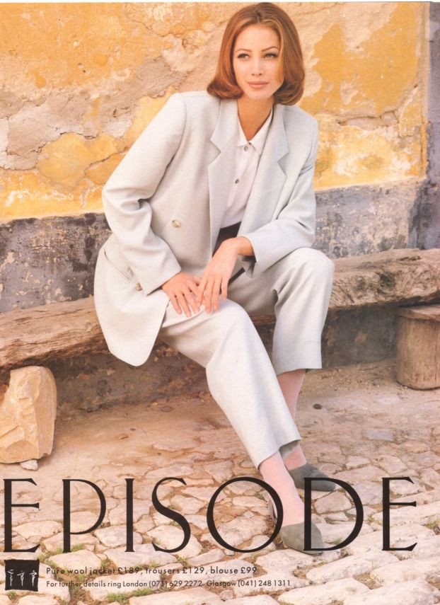 Christy Turlington featured in  the Episode advertisement for Spring/Summer 1992