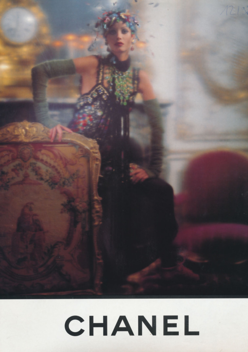 Christy Turlington featured in  the Chanel Haute Couture advertisement for Spring/Summer 1993