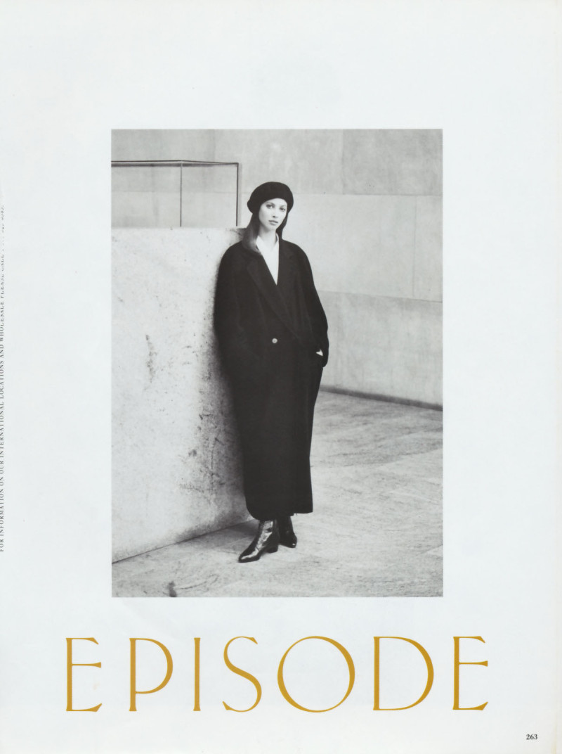 Christy Turlington featured in  the Episode advertisement for Autumn/Winter 1993