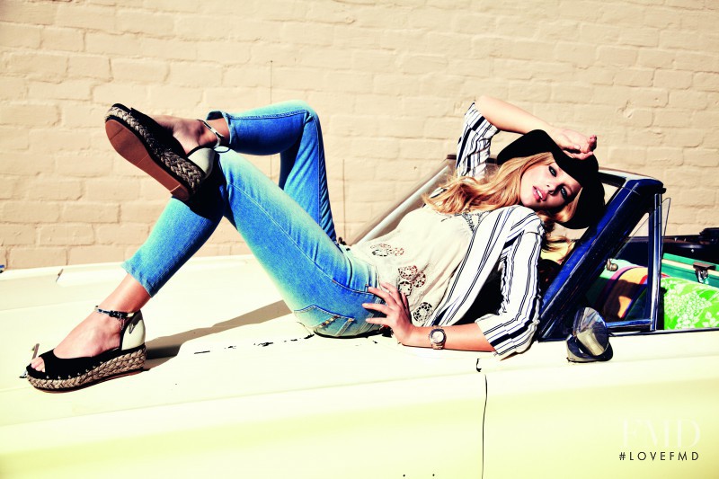 Marloes Horst featured in  the River Island advertisement for Spring/Summer 2012