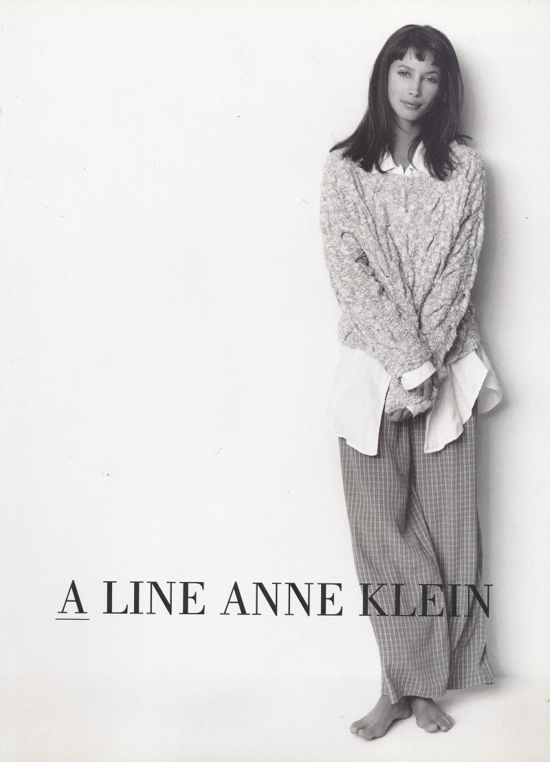 Christy Turlington featured in  the Anne Klein advertisement for Autumn/Winter 1994