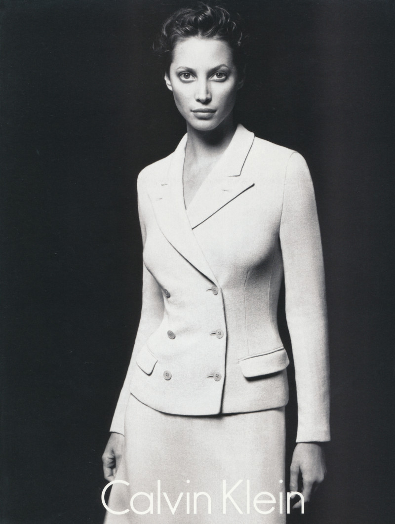 Christy Turlington featured in  the Calvin Klein advertisement for Autumn/Winter 1994