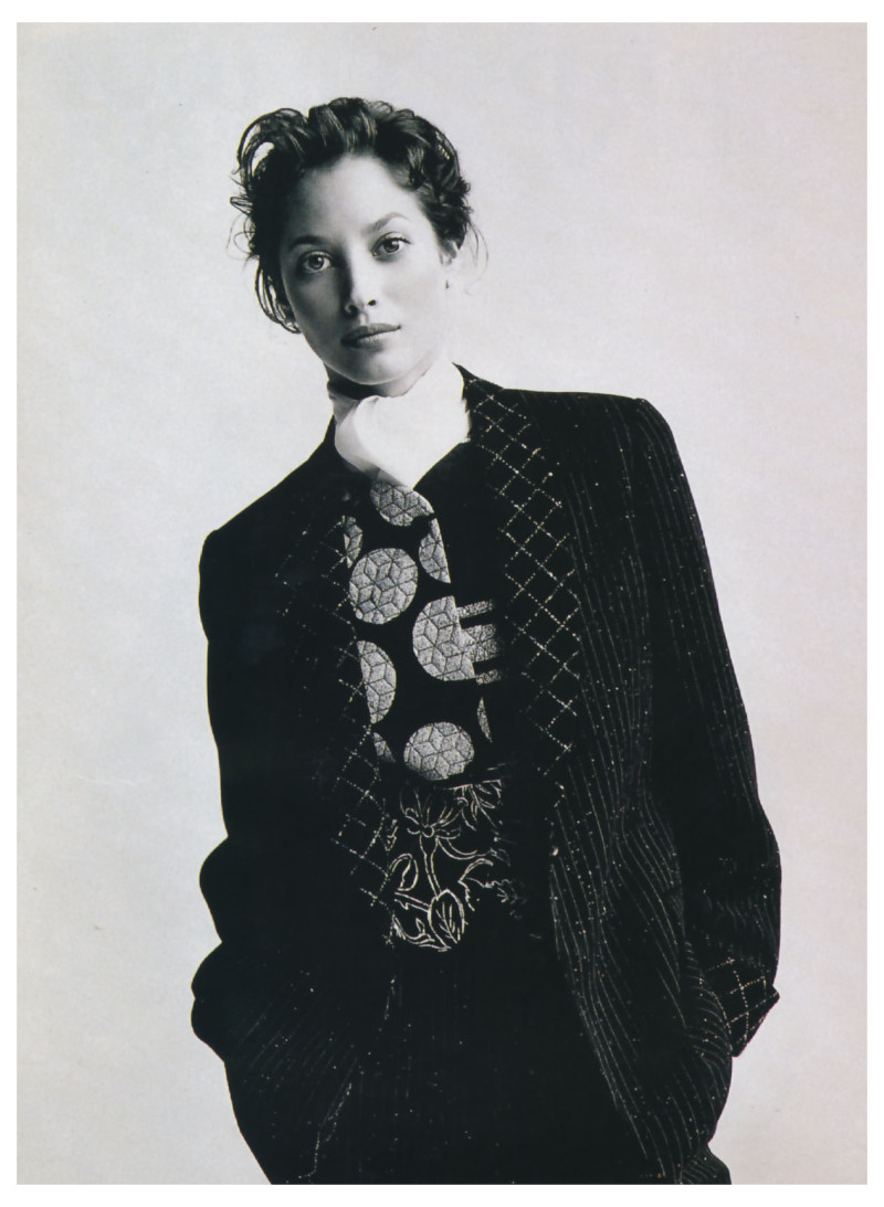 Christy Turlington featured in  the Cerruti 1881 advertisement for Autumn/Winter 1994