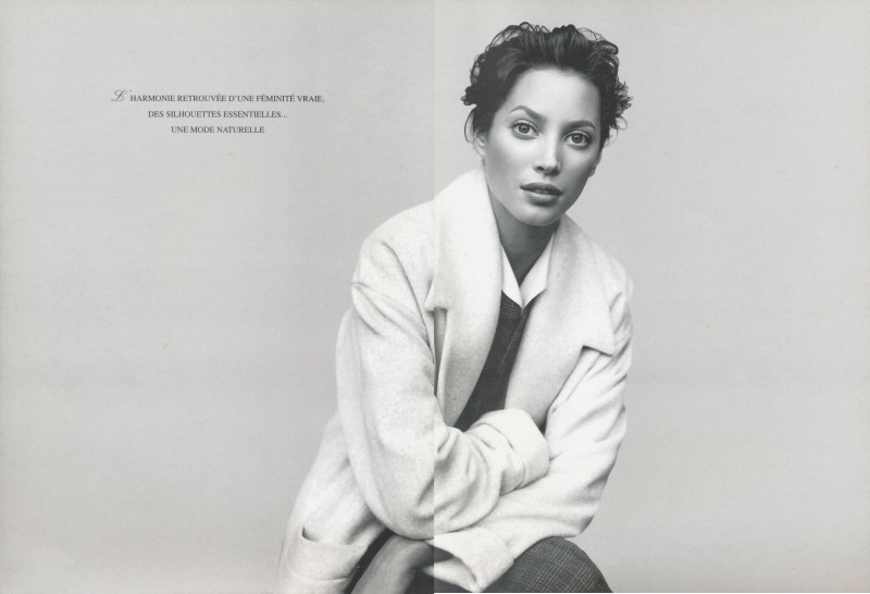 Christy Turlington featured in  the Cerruti 1881 advertisement for Autumn/Winter 1994