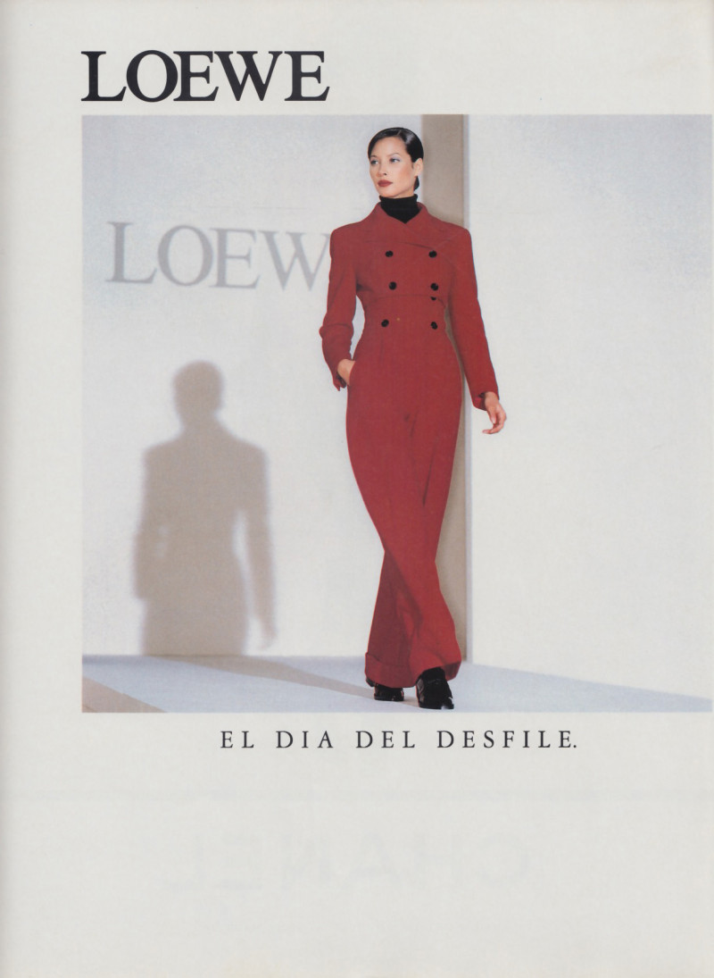 Christy Turlington featured in  the Loewe advertisement for Autumn/Winter 1994