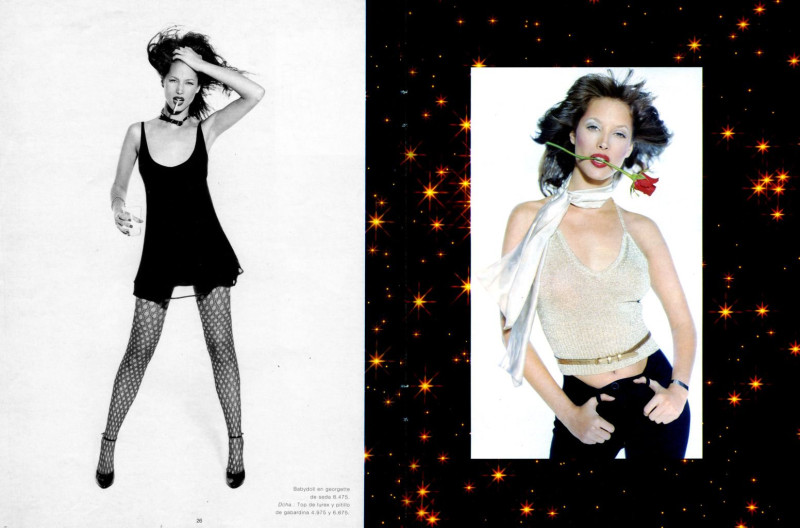 Christy Turlington featured in  the Mango advertisement for Winter 1994