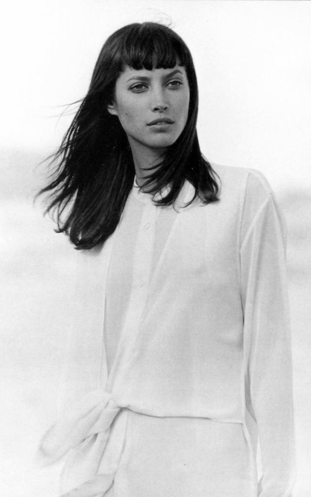 Christy Turlington featured in  the Mango advertisement for Summer 1994