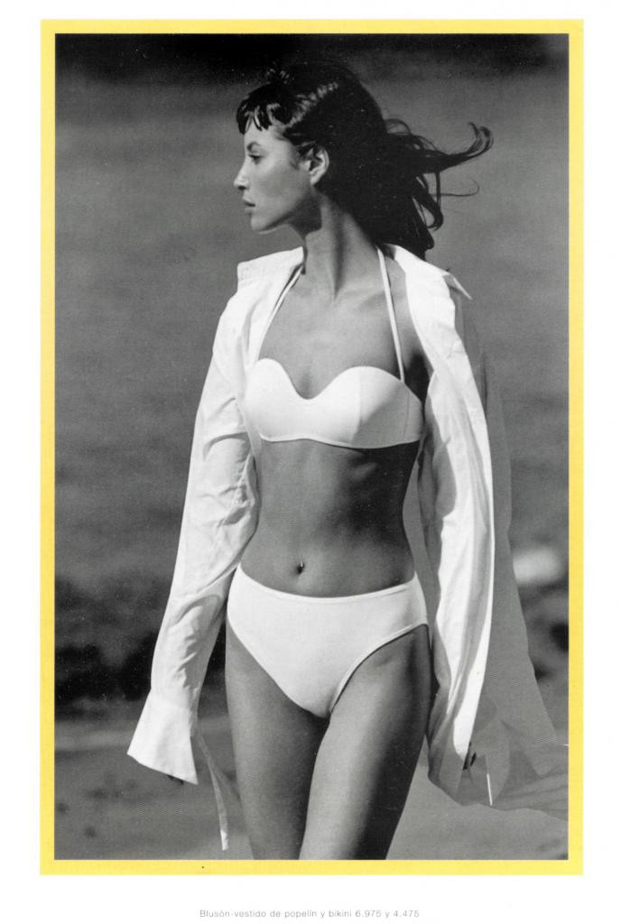 Christy Turlington featured in  the Mango advertisement for Summer 1994