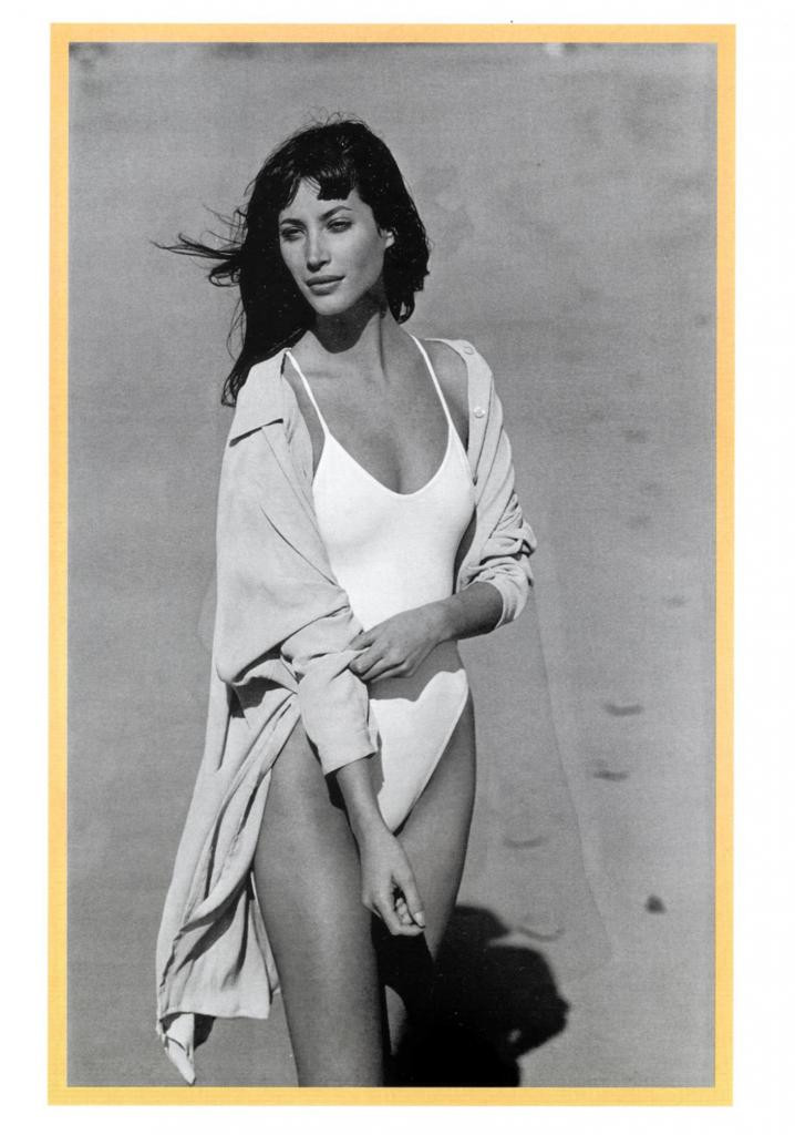 Christy Turlington featured in  the Mango advertisement for Summer 1994