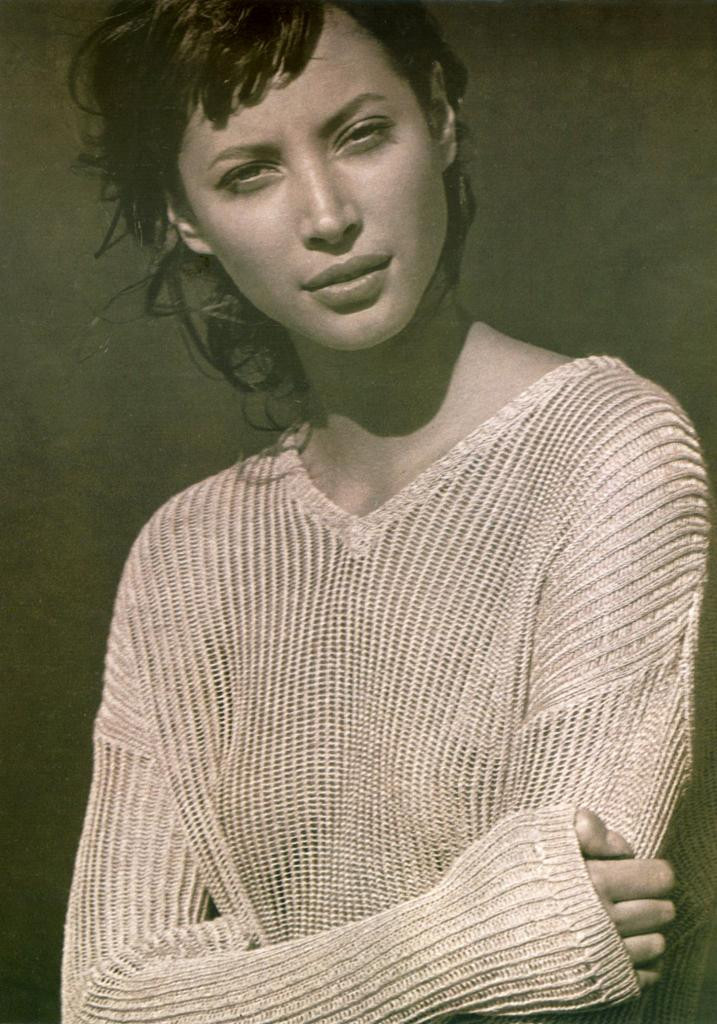 Christy Turlington featured in  the Mango advertisement for Spring 1994