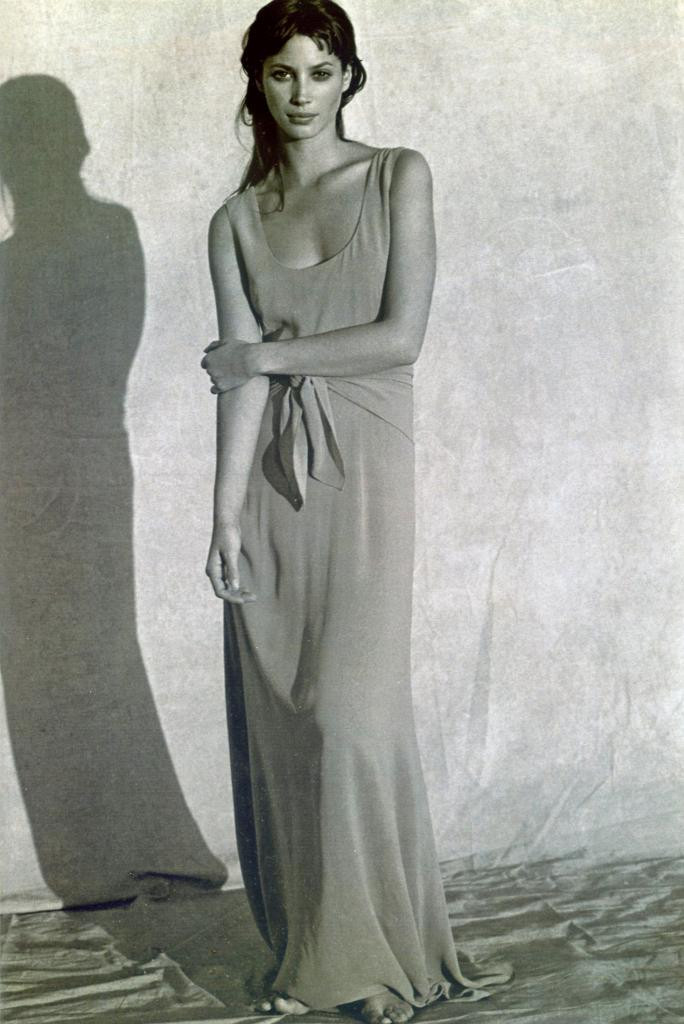 Christy Turlington featured in  the Mango advertisement for Spring 1994