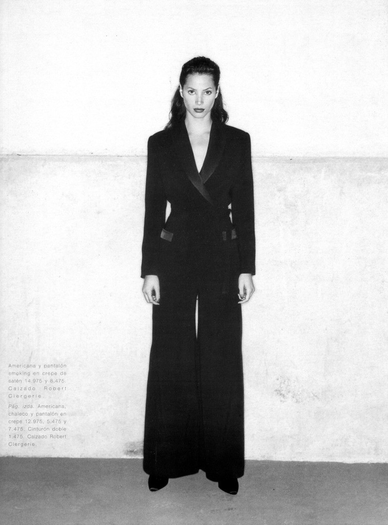 Christy Turlington featured in  the Mango advertisement for Fall 1994