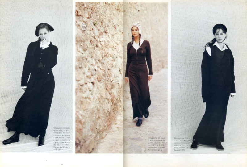 Christy Turlington featured in  the Mango advertisement for Fall 1994