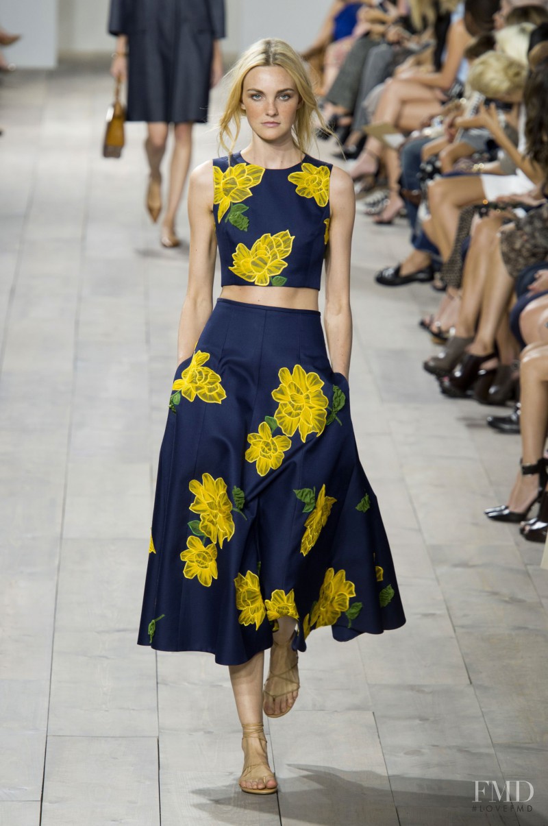 Caroline Trentini featured in  the Michael Kors Collection fashion show for Spring/Summer 2015