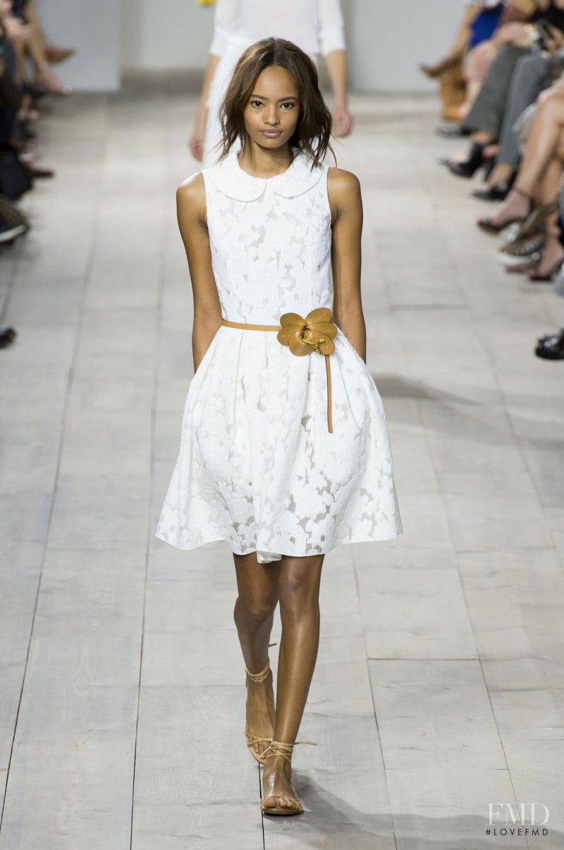 Malaika Firth featured in  the Michael Kors Collection fashion show for Spring/Summer 2015