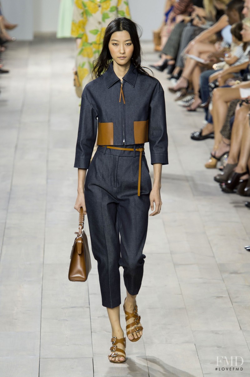Ji Hye Park featured in  the Michael Kors Collection fashion show for Spring/Summer 2015