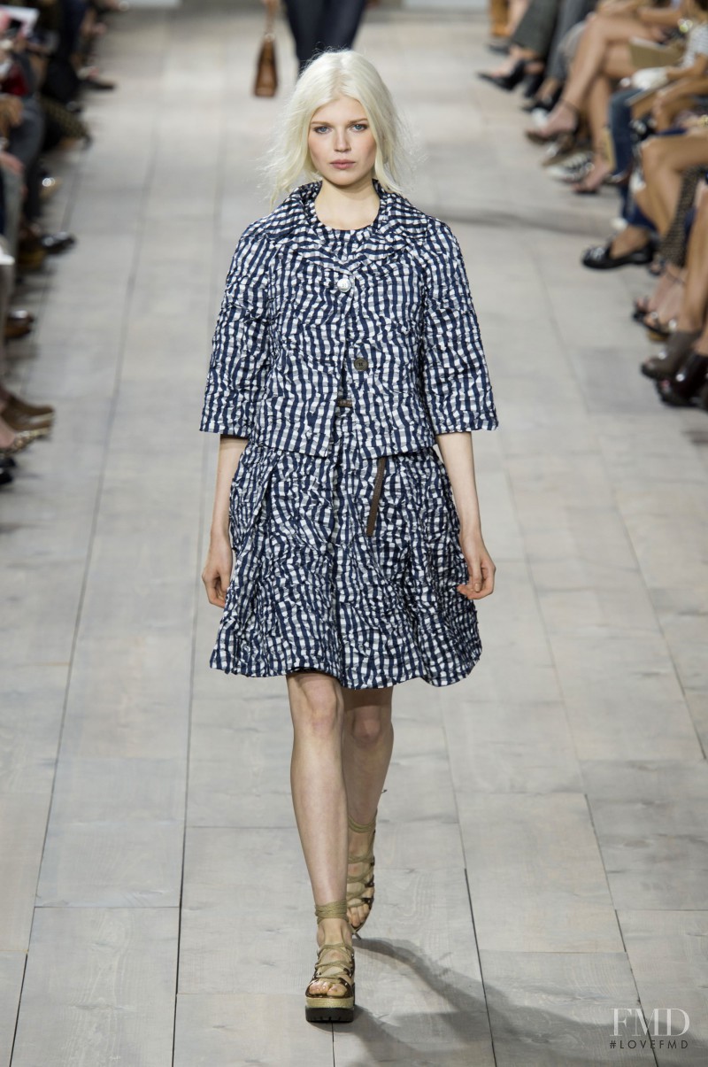 Ola Rudnicka featured in  the Michael Kors Collection fashion show for Spring/Summer 2015