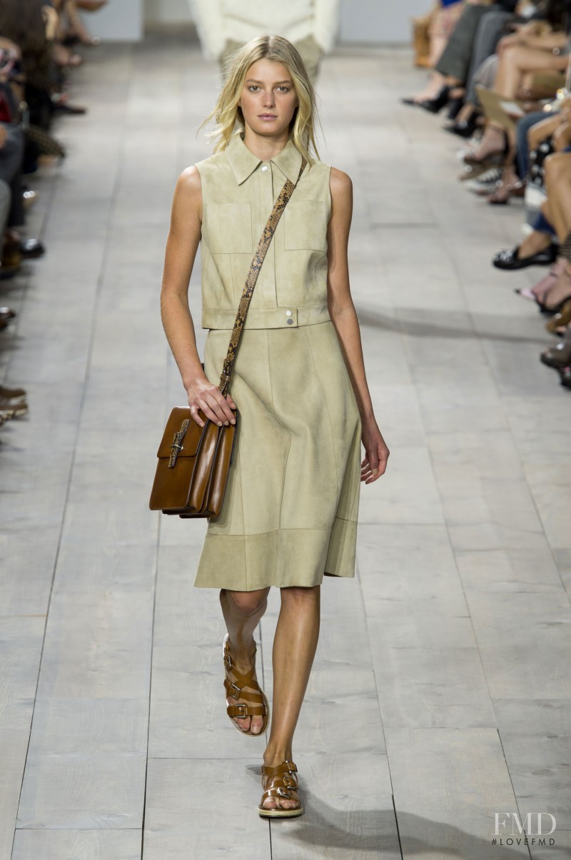 Sigrid Agren featured in  the Michael Kors Collection fashion show for Spring/Summer 2015