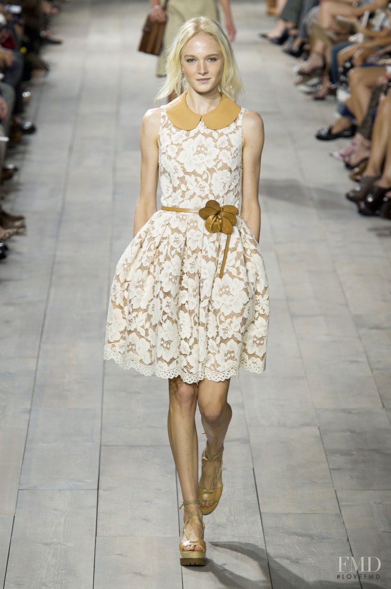 Maja Salamon featured in  the Michael Kors Collection fashion show for Spring/Summer 2015