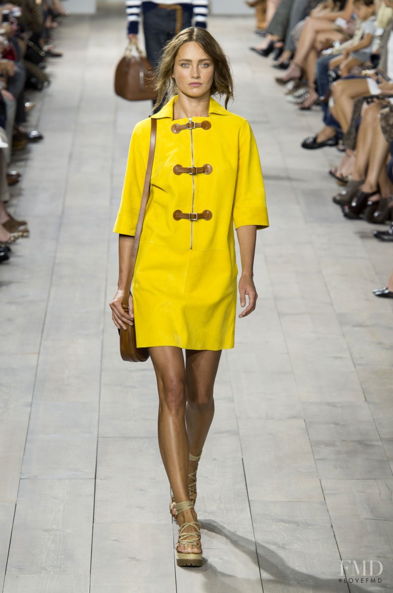 Karmen Pedaru featured in  the Michael Kors Collection fashion show for Spring/Summer 2015
