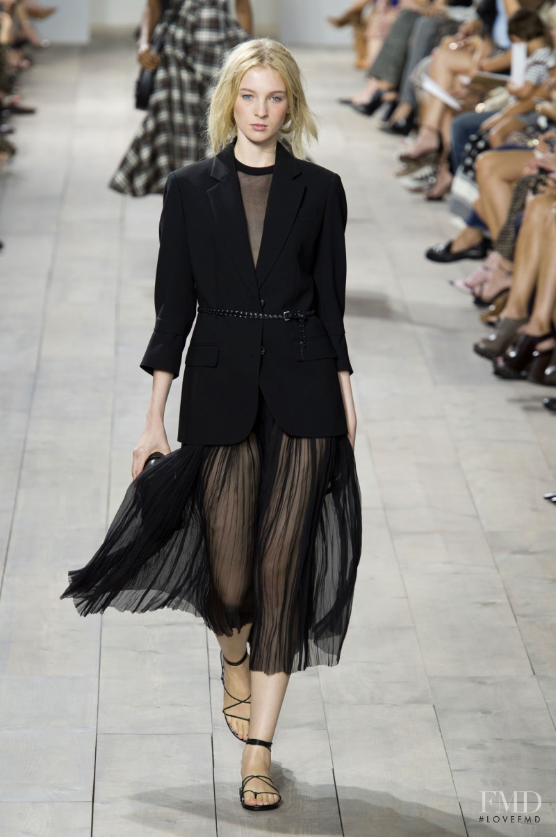 Nastya Sten featured in  the Michael Kors Collection fashion show for Spring/Summer 2015