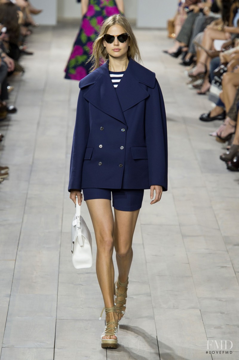 Elisabeth Erm featured in  the Michael Kors Collection fashion show for Spring/Summer 2015