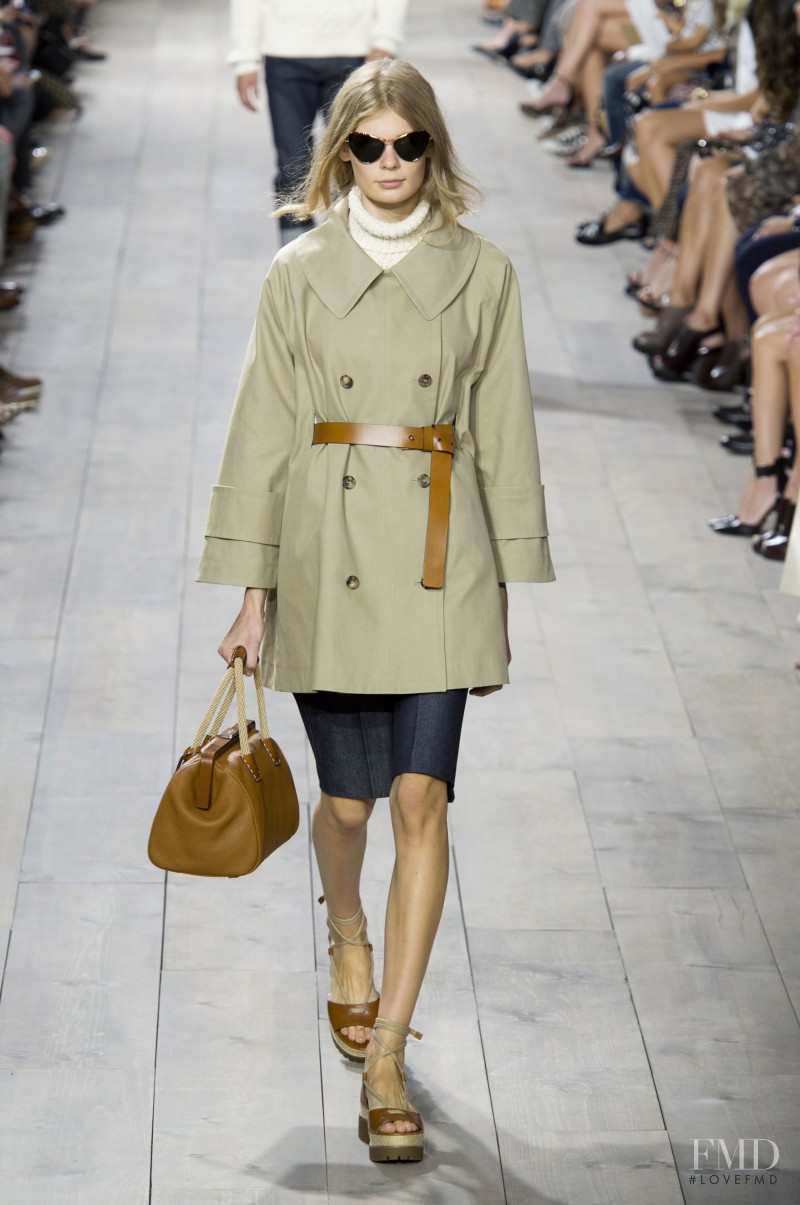 Alexandra Elizabeth Ljadov featured in  the Michael Kors Collection fashion show for Spring/Summer 2015
