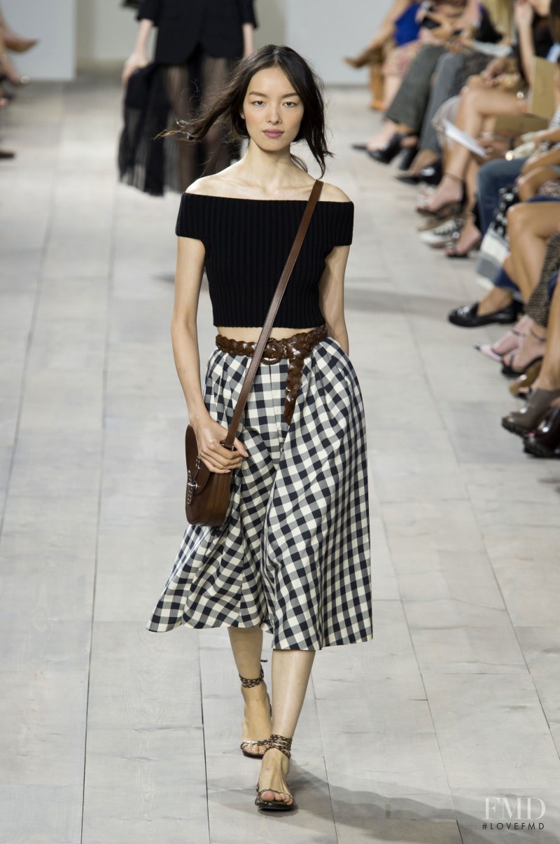 Fei Fei Sun featured in  the Michael Kors Collection fashion show for Spring/Summer 2015
